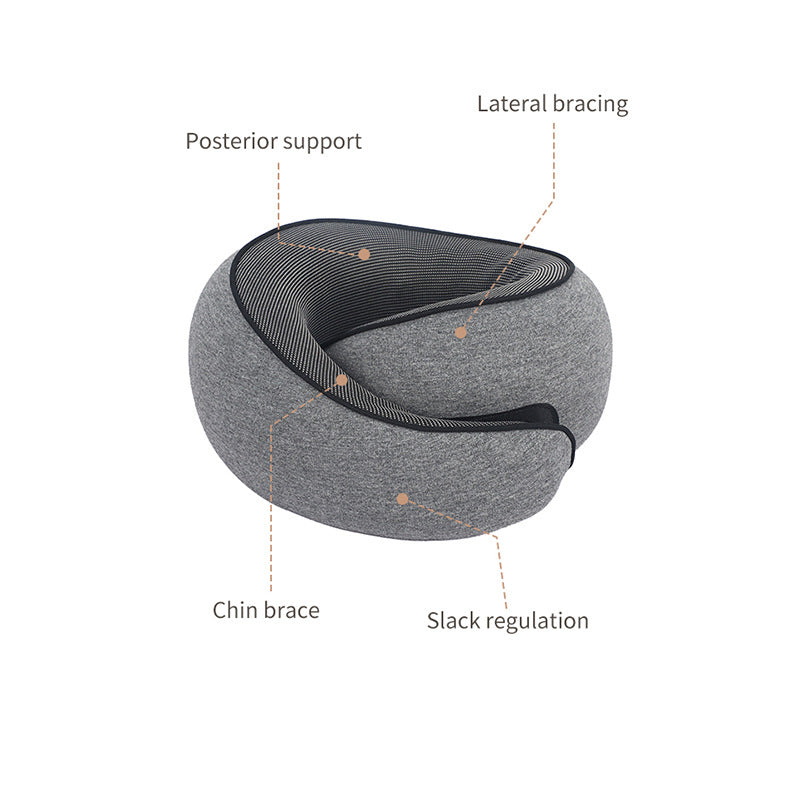Travel Pillow – Memory Foam Travel Neck Pillow with Eye Mask, detail view 4