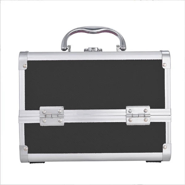 Lockable Makeup Case with Mirror & Brush Holder, detail view 4