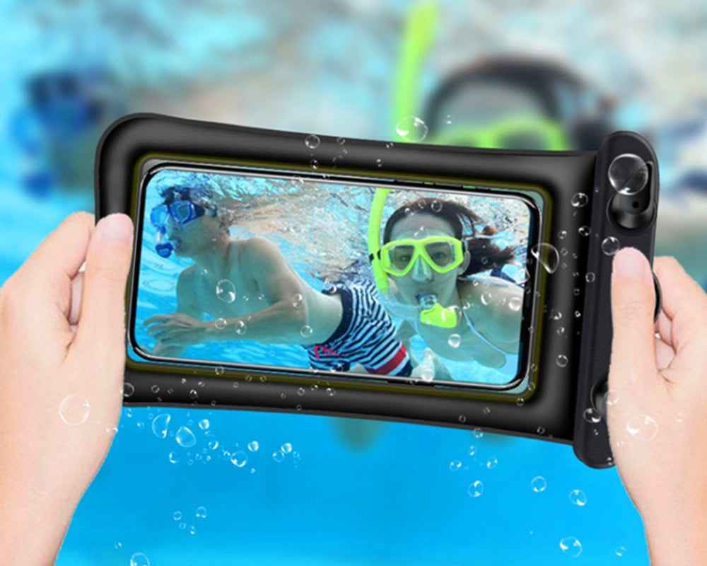 Wasserdichte Handyhülle (schwimmfähig, IPX8) / Waterproof Phone Pouch – Floating Dry Bag for Beach, Pool & Boat