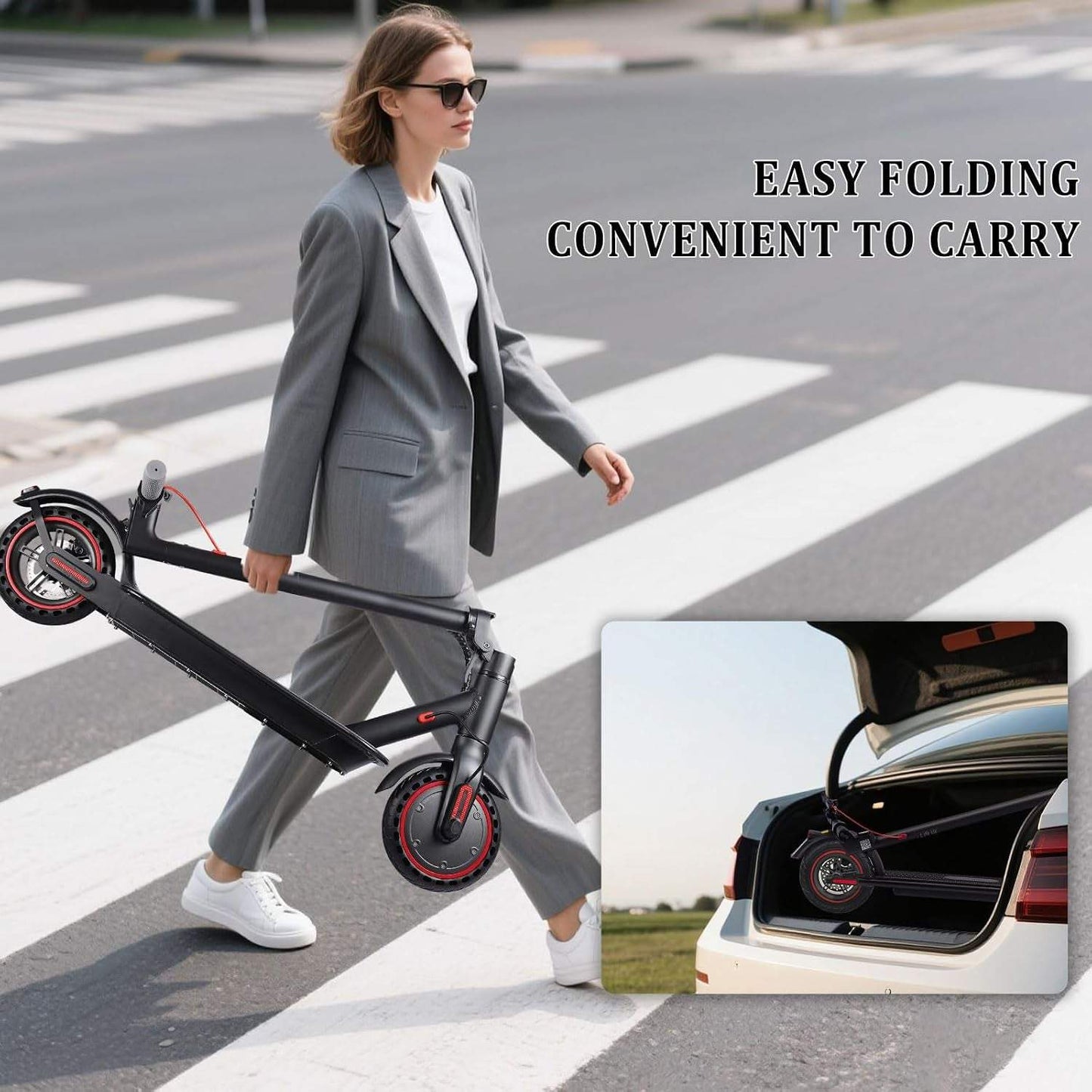 Kukirin E-Scooter Mit Straßenzulassung Für Erwachsene, 58 Km Reichweite, Max. 20 Km/H, Höhenverstellbarer Lenker, 9/11 Zoll All-Terrain-Reifen, Doppelfederung, Ideal Für Stadt & Offroad Erwachsene