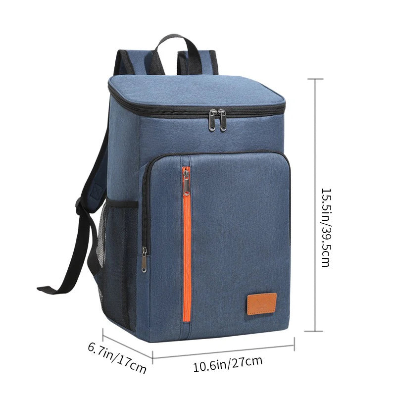 Kühlrucksack auslaufsicher & isoliert (30 Dosen) / Insulated Cooler Backpack – Leakproof Soft Cooler for Beach, Picnic & Camping