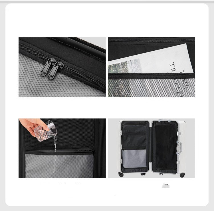 The Aluminium Trunk Suitcase – Aluminium Frame Hardshell Suitcase with TSA Lock, detail view 5