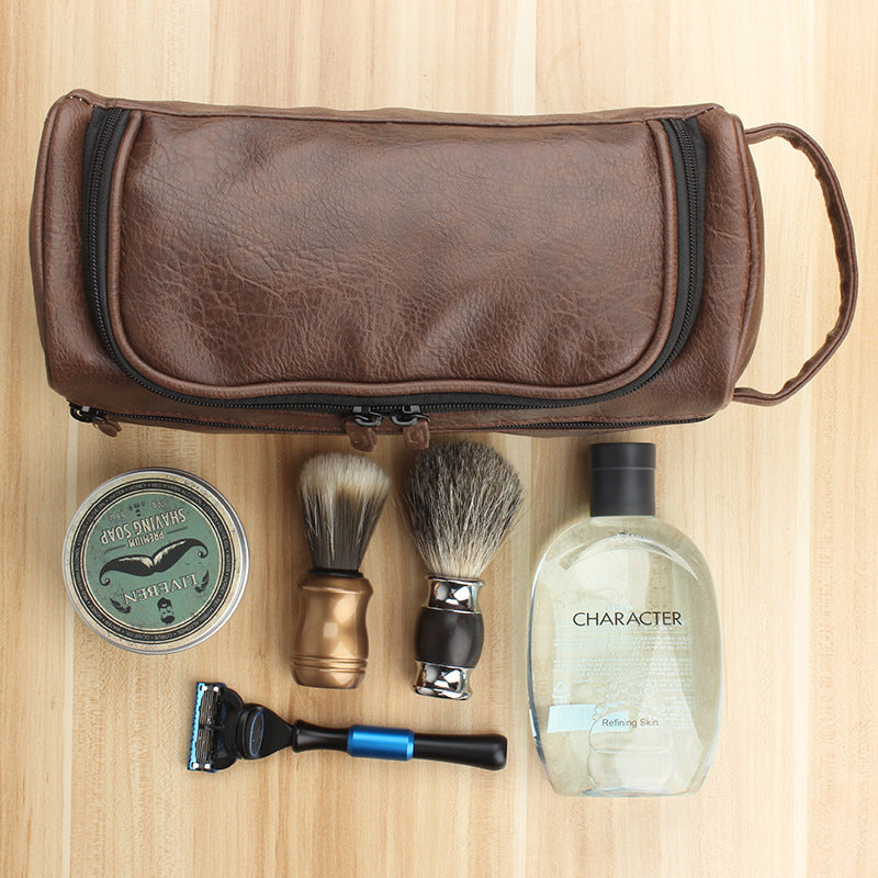 Hanging Toiletry Bag – PU Leather Travel Organizer, detail view 4