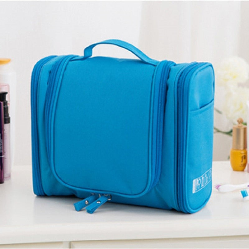 Water-Resistant Travel Cosmetic Bag in Blue