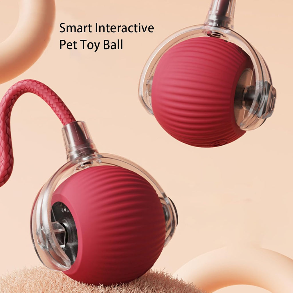 Rolling Ball Ball for Dogs Doggie Ball Interactive Dog Smart Ball Toy Interactive Cat Ball Toy 360 Smart Automatic Rolling Pet Ball