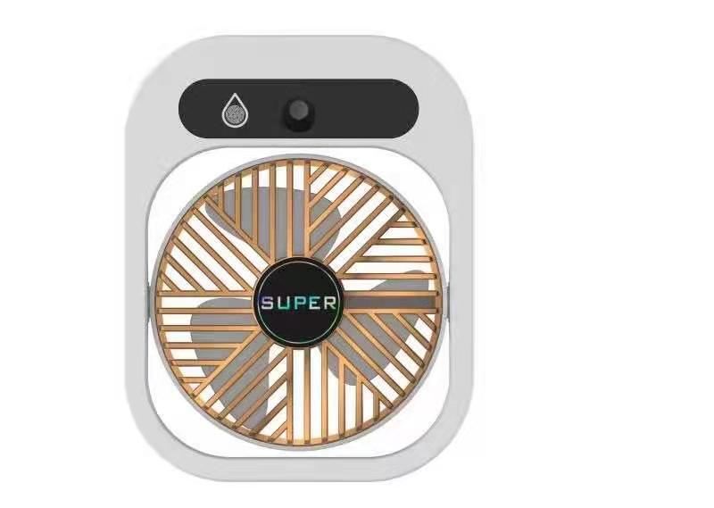 Stay Cool Anywhere: Portable USB Rechargeable Misting Fan & Humidifier with 3 Speed Settings
