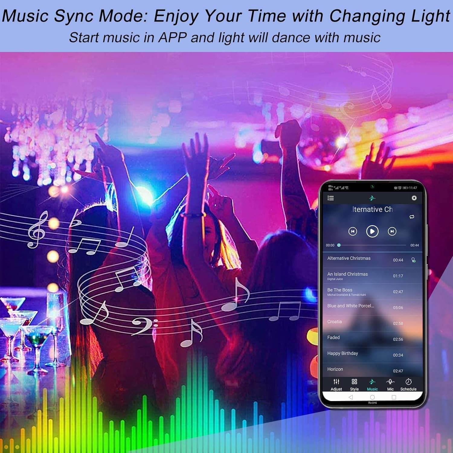 Sunity Bluetooth LED Streifen Steuerung Mit Netzteil (2 Anschlüsse Mit 12V Netzteil)