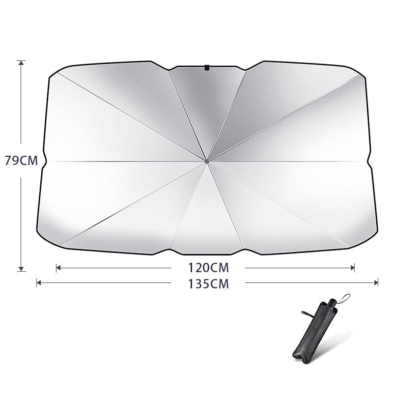Faltbarer Auto-Sonnenschutz Frontscheibe – Foldable Car Windshield Sun Shade Umbrella