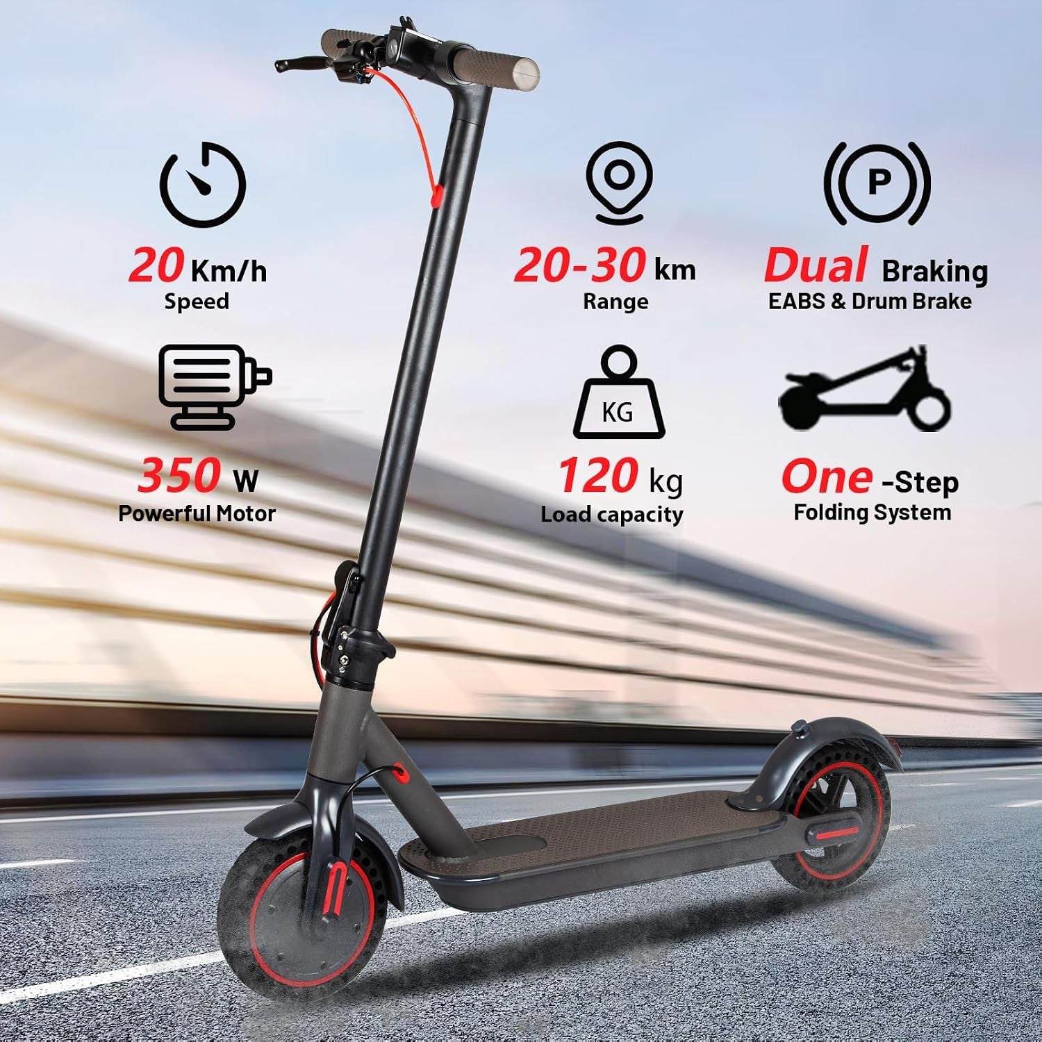 Kukirin E-Scooter Mit Straßenzulassung Für Erwachsene, 58 Km Reichweite, Max. 20 Km/H, Höhenverstellbarer Lenker, 9/11 Zoll All-Terrain-Reifen, Doppelfederung, Ideal Für Stadt & Offroad Erwachsene