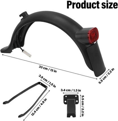 Hinterer Kotflügel Electric Scooter, E Scooter Schutzblech Hinten, Hinteres Schutzblech Kompatibel Für Xiao-Mi E Roller Mi M365 1S Pro Pro 2, E Roller Zubehör, Ersatzteil