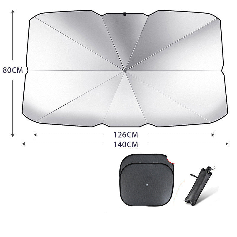 Faltbarer Auto-Sonnenschutz Frontscheibe – Foldable Car Windshield Sun Shade Umbrella
