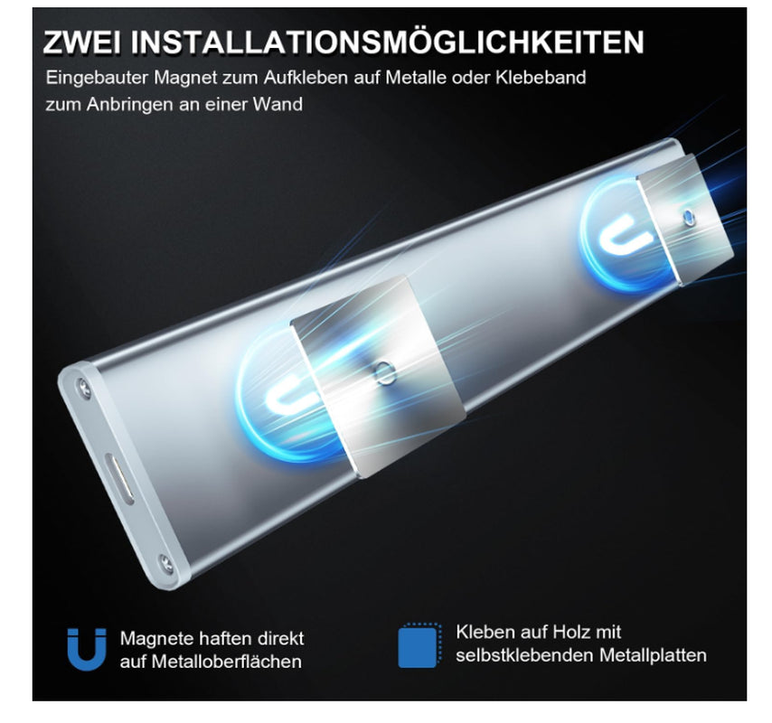 Under-Unit Light Kitchen LED Cabinet Lighting Motion Sensor 2 Pack