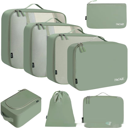 Packing Cubes in Matcha Green – 8-Piece Suitcase Organizer Set