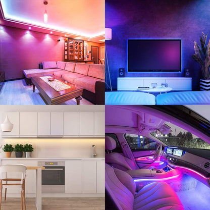 Diyife 6M LED Strip [App Smart Steuerung], RGB LED Streifen Bluetooth-Verbindung, Usb-Schnittstelle Lichterkette Band, Musik/Sprachsynchronisation Farbe Ändern DIY Fernseher, Sofa, Vorhang