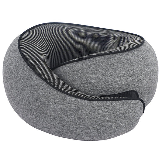 Memory foam travel neck pillow with eye mask and carry bag