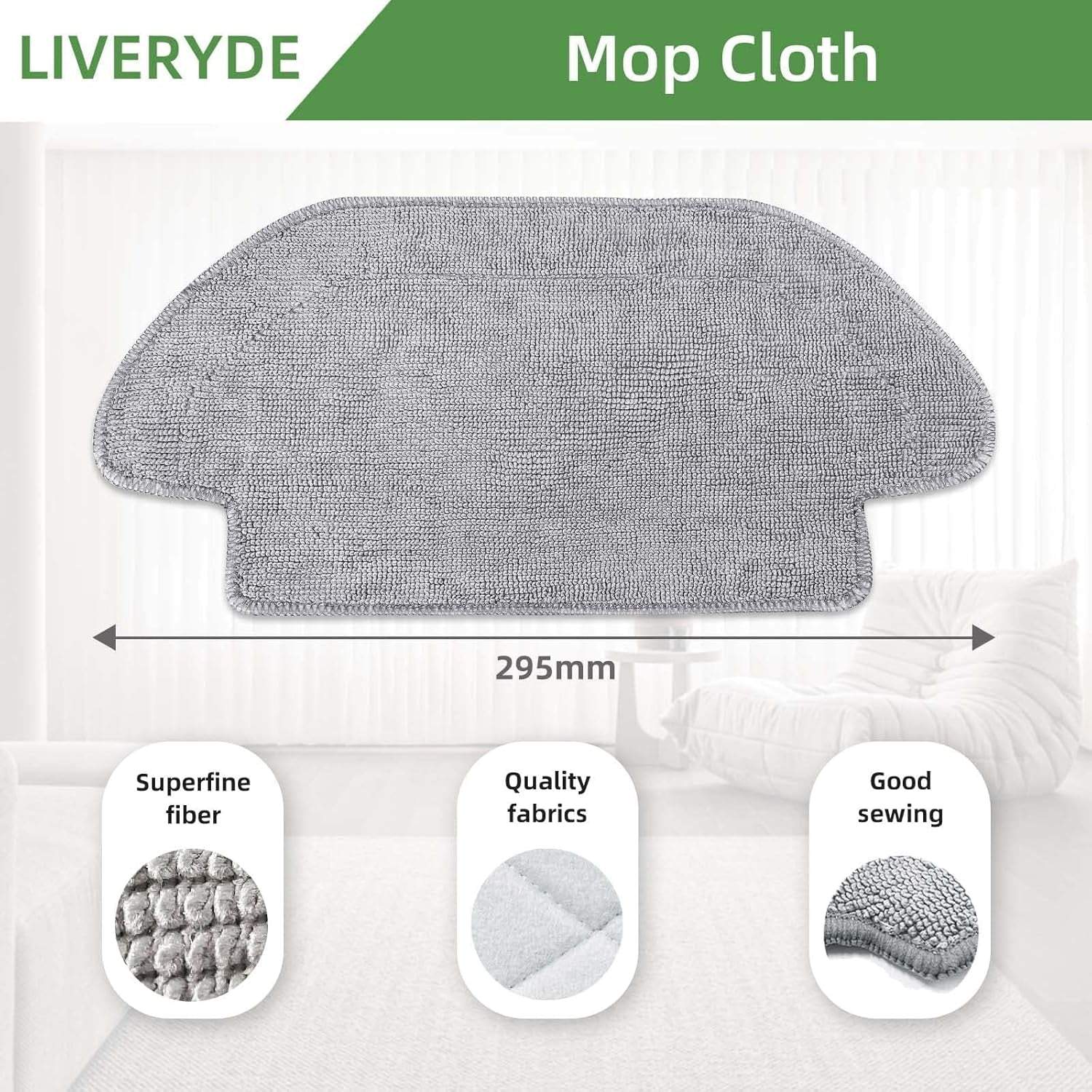 Zubehör Ersatzteile Kompatibel Für Xiaomi Mi Robot Vacuum-Mop 2S / Mop Pro / STYJ02YM, Für Xiaomi Robot Vacuum S10 EU / S12 / T12, 1 Hauptbürste, 4 Seitenbürste, 2 Hepa Filter, 2 Wischtücher
