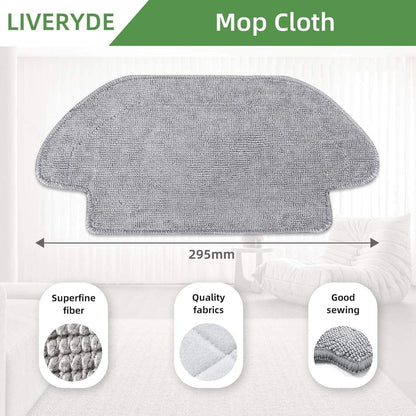 Zubehör Ersatzteile Kompatibel Für Xiaomi Mi Robot Vacuum-Mop 2S / Mop Pro / STYJ02YM, Für Xiaomi Robot Vacuum S10 EU / S12 / T12, 1 Hauptbürste, 4 Seitenbürste, 2 Hepa Filter, 2 Wischtücher