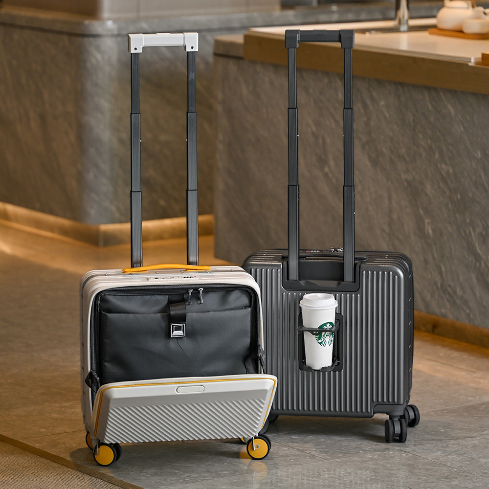 The Front-Open Cabin Case – Front-Opening 18" Cabin Suitcase with Spinner Wheels, detail view 8