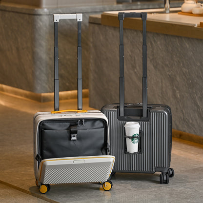 The Front-Open Cabin Case – Front-Opening 18" Cabin Suitcase with Spinner Wheels, detail view 8