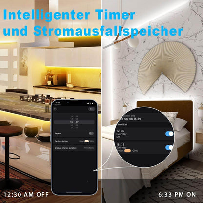 20M Led Streifen Weiß Alexa Kompatibel, 24V 3000K-6500K Warmweiß Bis Kaltweiß Dimmbar Mit Fernbedienung, Led Strip Weiß Selbstklebend Beleuchtung Für Innen Küche Dekoration