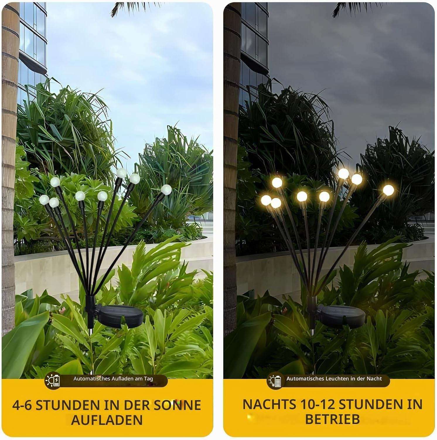 Solar Licht Outdoor Wasserdicht Firefly, Schwingende Garten Dekoration Outdoor Hof Firefly Garten Licht Straße Zaun 2PCS