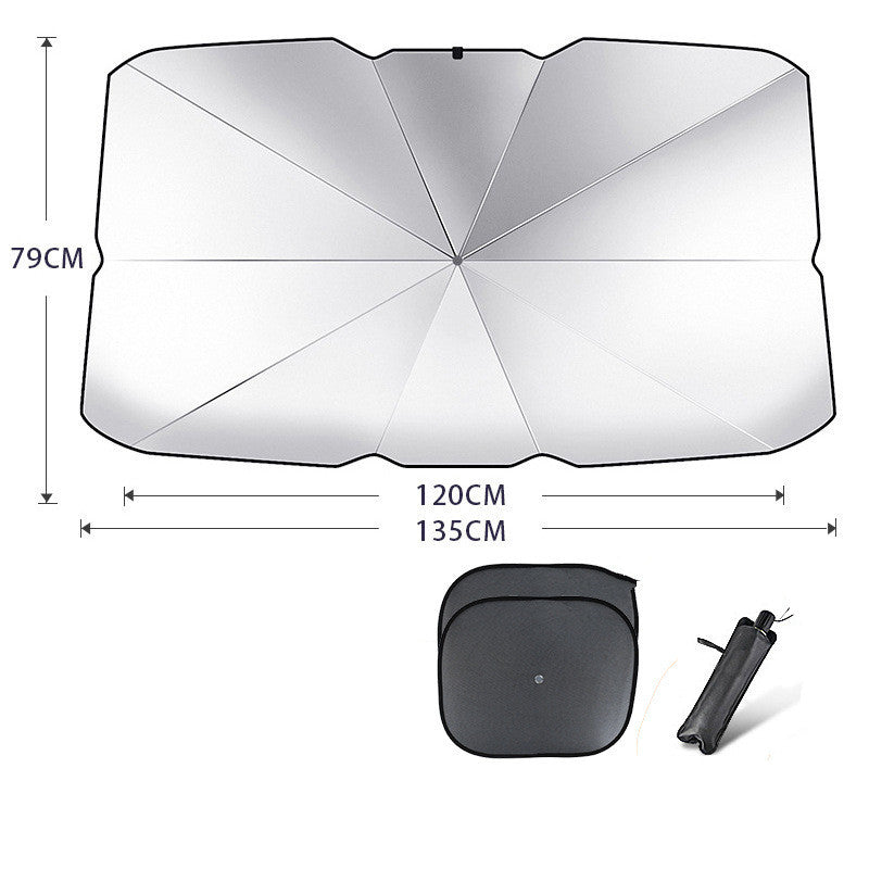 Faltbarer Auto-Sonnenschutz Frontscheibe – Foldable Car Windshield Sun Shade Umbrella