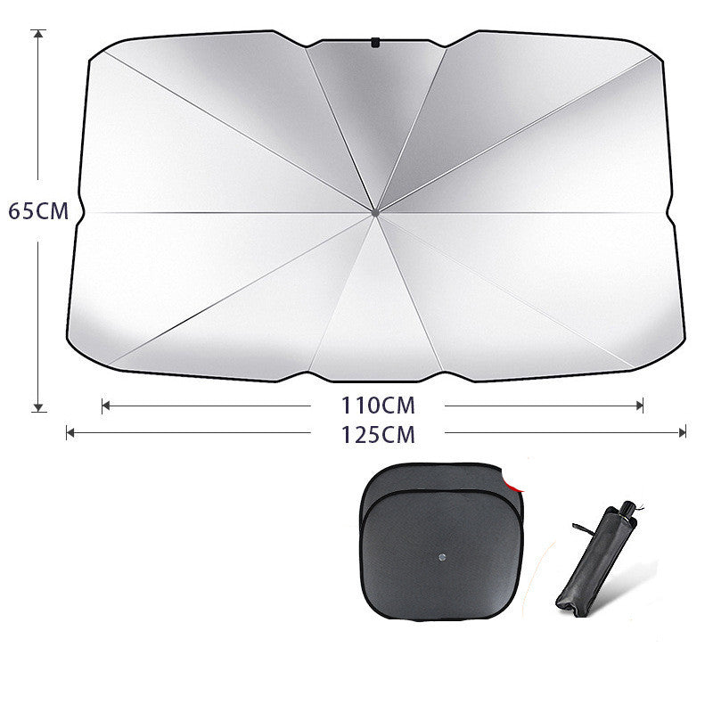 Faltbarer Auto-Sonnenschutz Frontscheibe – Foldable Car Windshield Sun Shade Umbrella