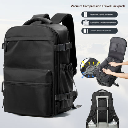The Vacuum Compression Travel Bag – Travel Bag with Vacuum Pump & 16" Laptop Sleeve, detail view 5