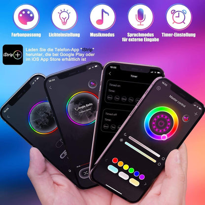 Diyife 6M LED Strip [App Smart Steuerung], RGB LED Streifen Bluetooth-Verbindung, Usb-Schnittstelle Lichterkette Band, Musik/Sprachsynchronisation Farbe Ändern DIY Fernseher, Sofa, Vorhang