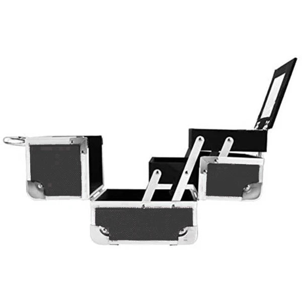 Lockable Makeup Case with Mirror & Brush Holder, detail view 2