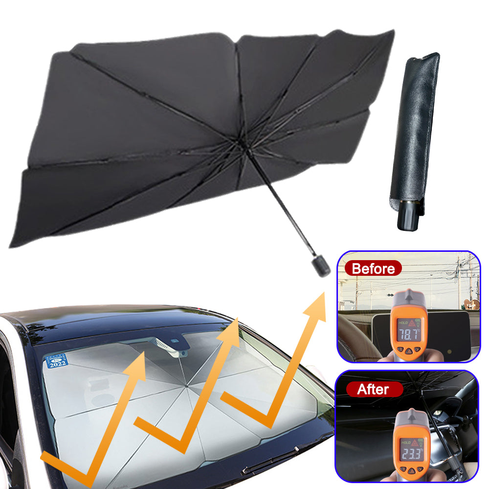 Faltbarer Auto-Sonnenschutz Frontscheibe – Foldable Car Windshield Sun Shade Umbrella