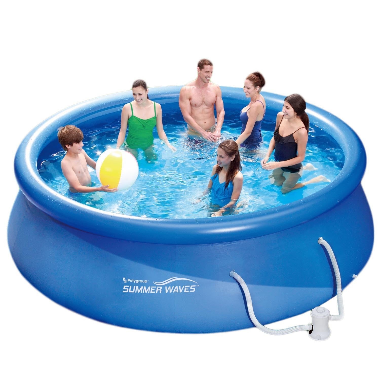 Summer Waves Fast Set Pool 366X91Cm Komplettset Swimming Pool + Filterpumpe