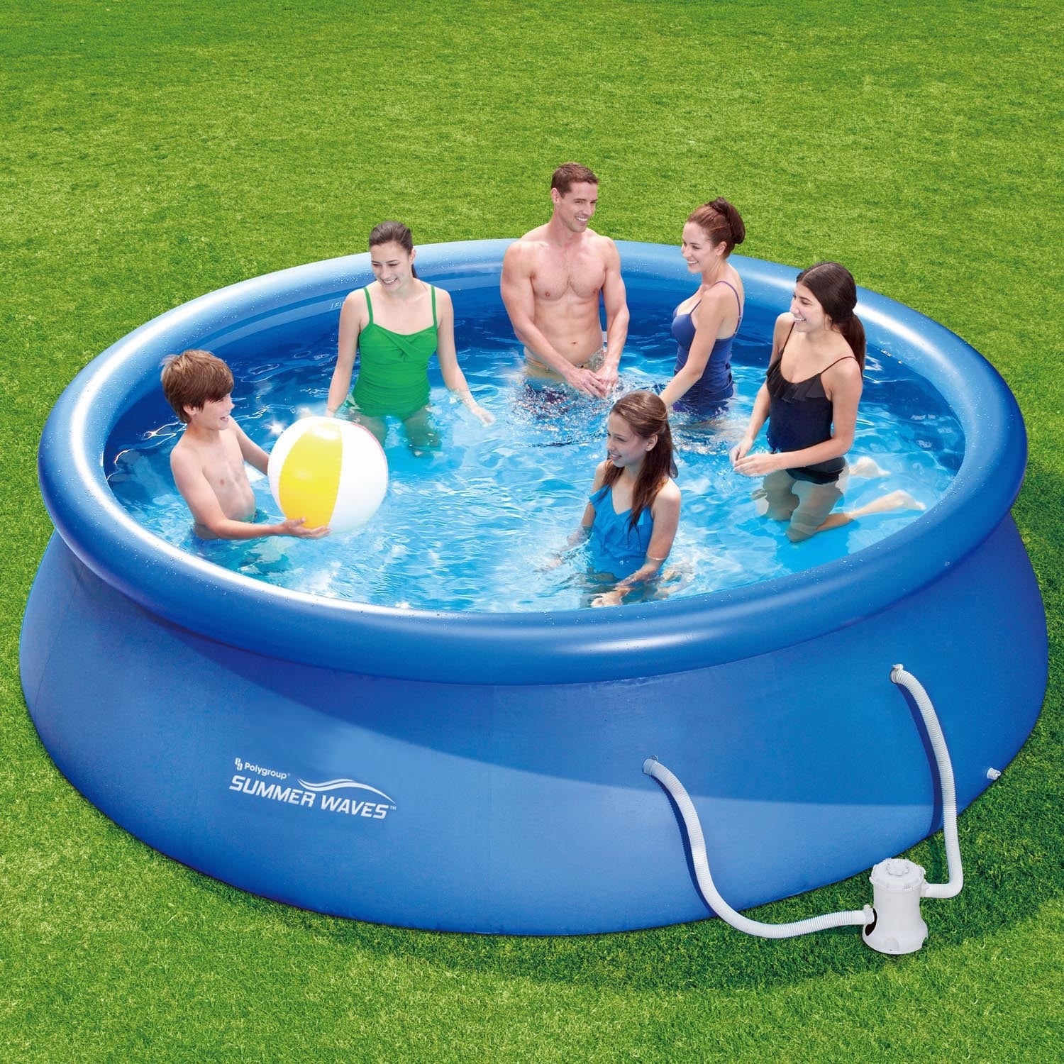 Summer Waves Fast Set Pool 366X91Cm Komplettset Swimming Pool + Filterpumpe