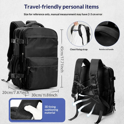 The Vacuum Compression Travel Bag – Travel Bag with Vacuum Pump & 16" Laptop Sleeve, detail view 3