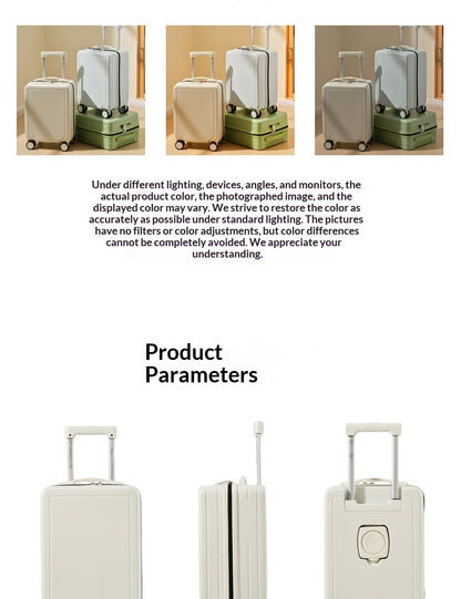 The Carry-On Suitcase – Carry-On Hardshell Suitcase with USB Port & Spinner Wheels, detail view 3