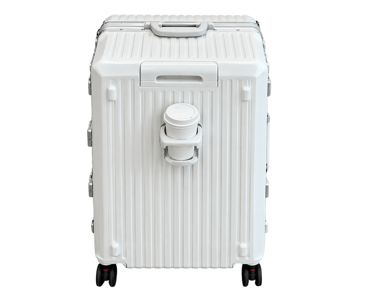 The Aluminium Trunk Suitcase – Aluminium Frame Hardshell Suitcase with TSA Lock, detail view 2
