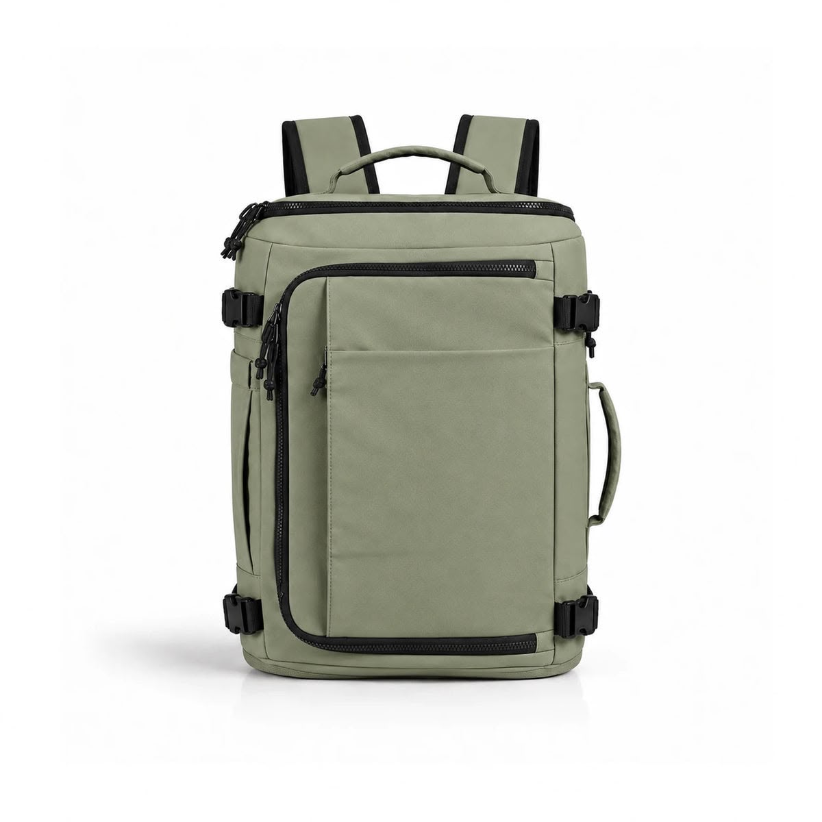 The Travel Bag in Emerald – Expandable 28–38 L Travel Backpack