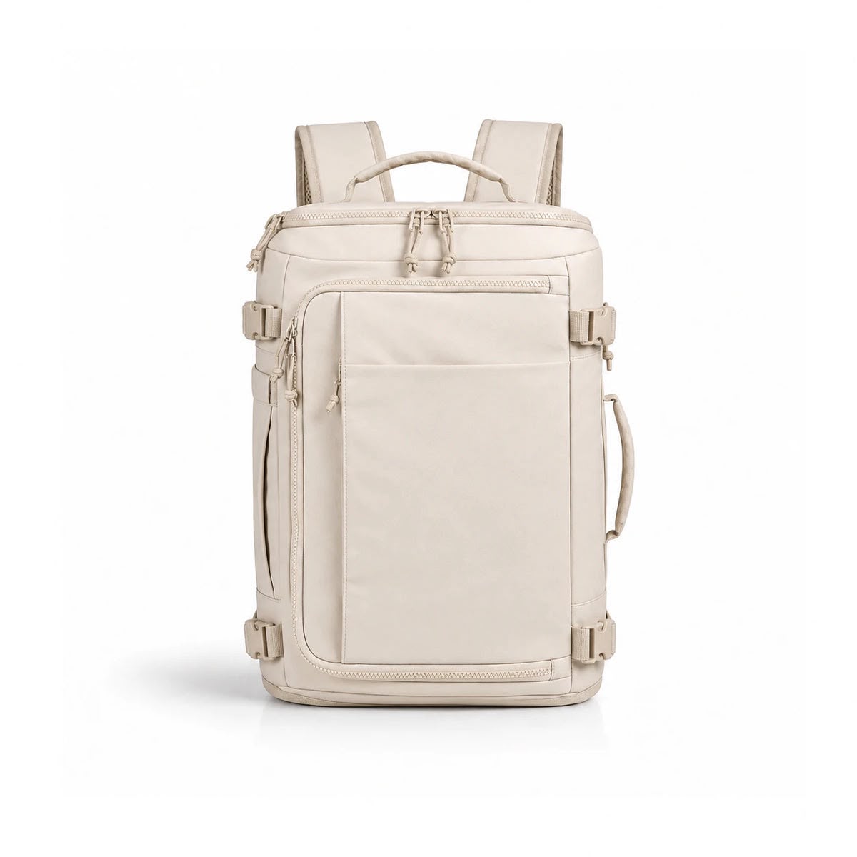 The Travel Bag in Off-White – Expandable 28–38 L Travel Backpack
