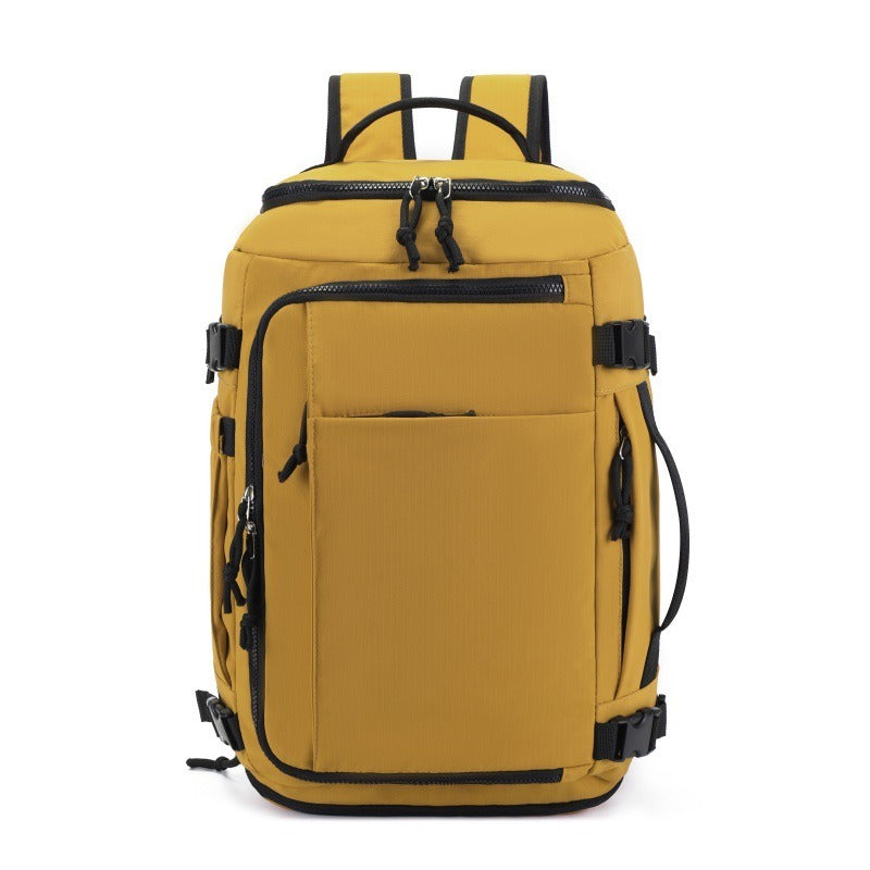 The Travel Bag in Yellow – Expandable 28–38 L Travel Backpack