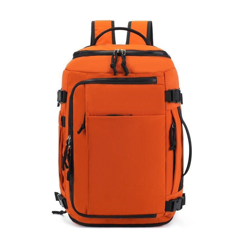 The Travel Bag in Orange – Expandable 28–38 L Travel Backpack