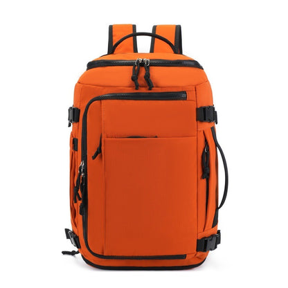 The Travel Bag in Orange – Expandable 28–38 L Travel Backpack