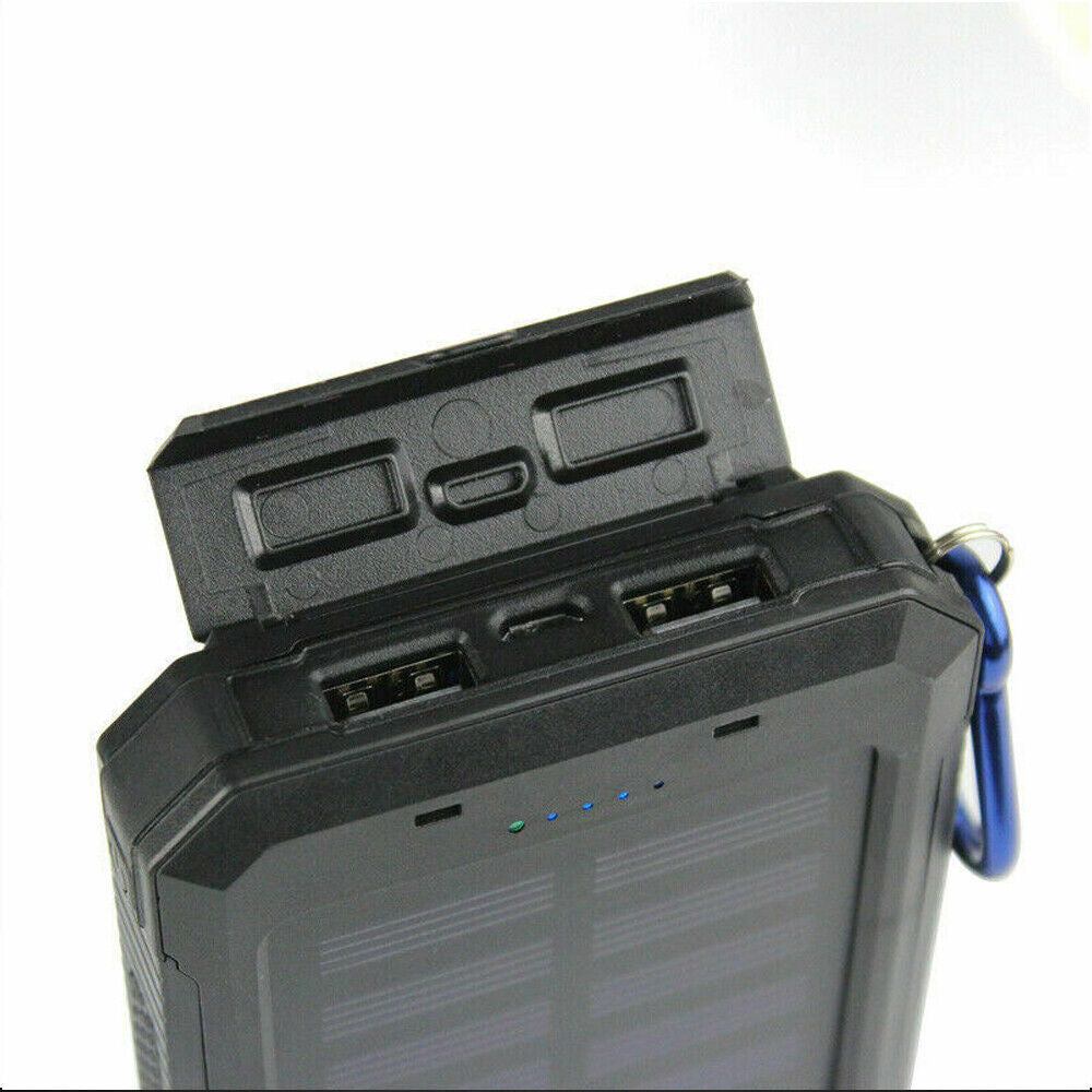 Solar-Powerbank 10.000 mAh wasserdicht mit LED-Lampe – Waterproof Solar Power Bank