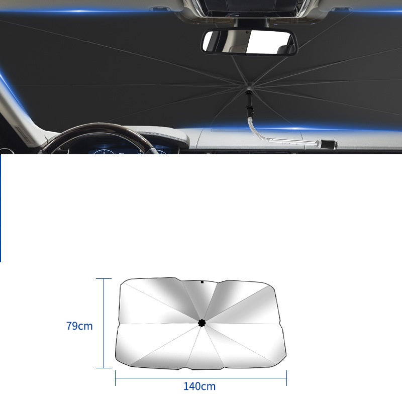 Faltbarer Auto-Sonnenschutz Frontscheibe – Foldable Car Windshield Sun Shade Umbrella