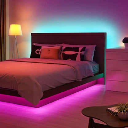 LED TV Hintergrundbeleuchtung, 5M RGB TV Beleuchtung Für 60 Bis 80 Zoll, TV LED Strip, App-Steuerung, USB LED Streifen Für HDTV, PC Bildschirm, Schlafzimmer, Spielzimmer, Raumdekoration
