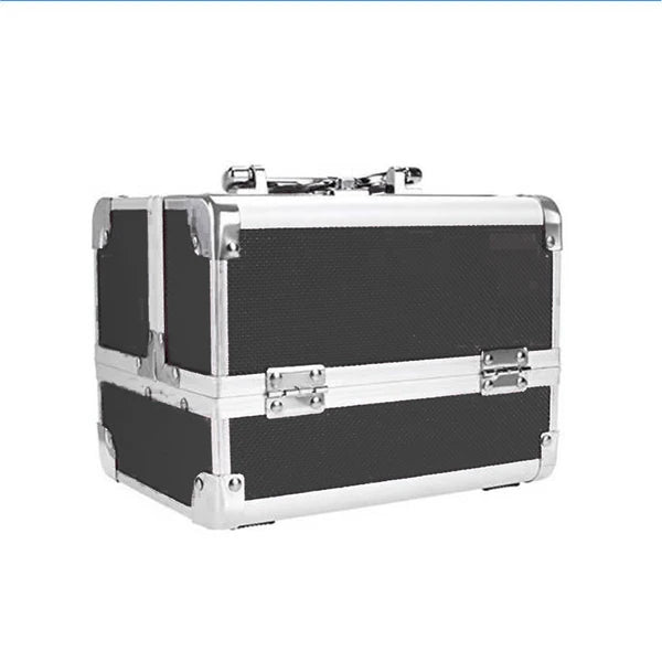 Lockable Makeup Case with Mirror & Brush Holder, detail view 3