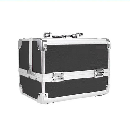 Lockable Makeup Case with Mirror & Brush Holder, detail view 3