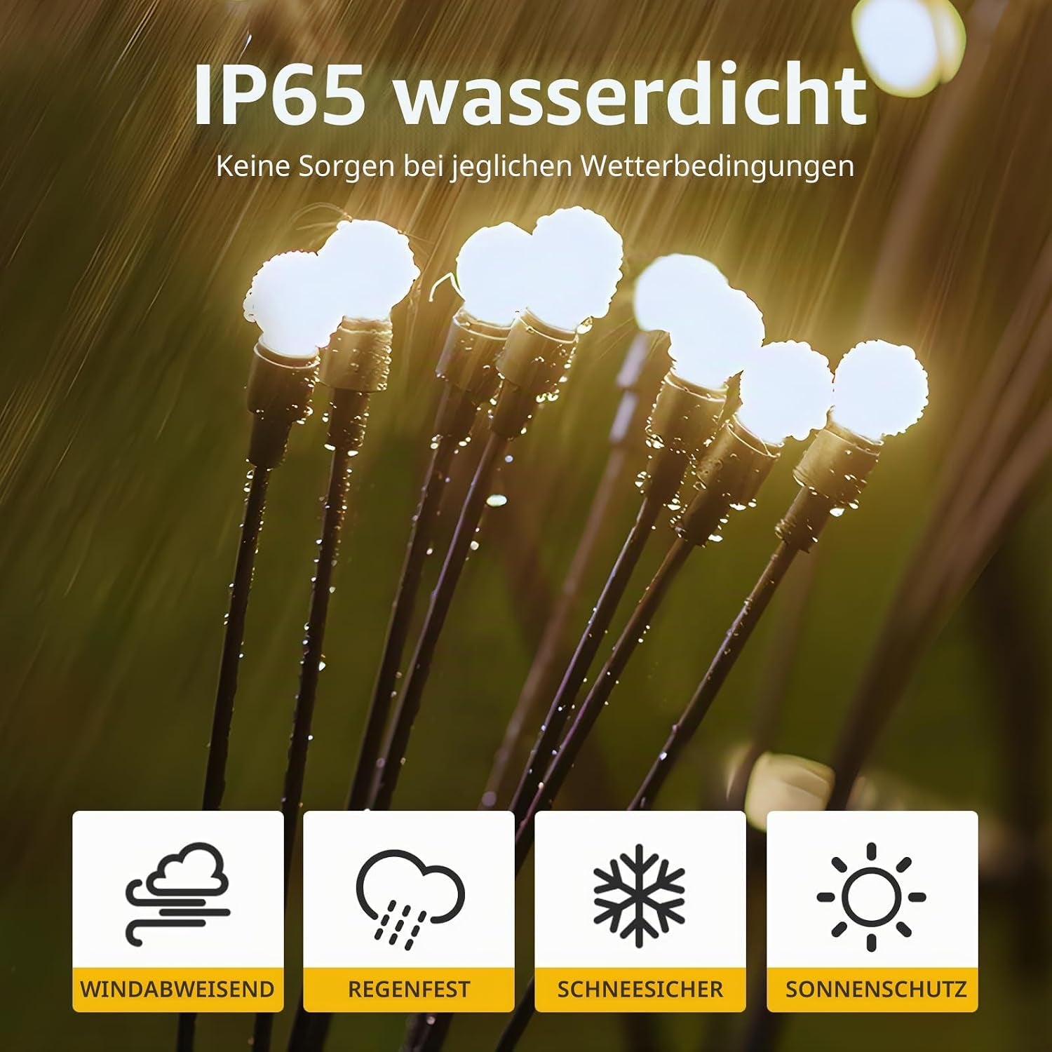 Solar Licht Outdoor Wasserdicht Firefly, Schwingende Garten Dekoration Outdoor Hof Firefly Garten Licht Straße Zaun 2PCS