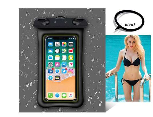 Wasserdichte Handyhülle schwimmfähig IPX8 wasserdichte Hülle für Smartphone am Strand und Pool mit Umhängeband