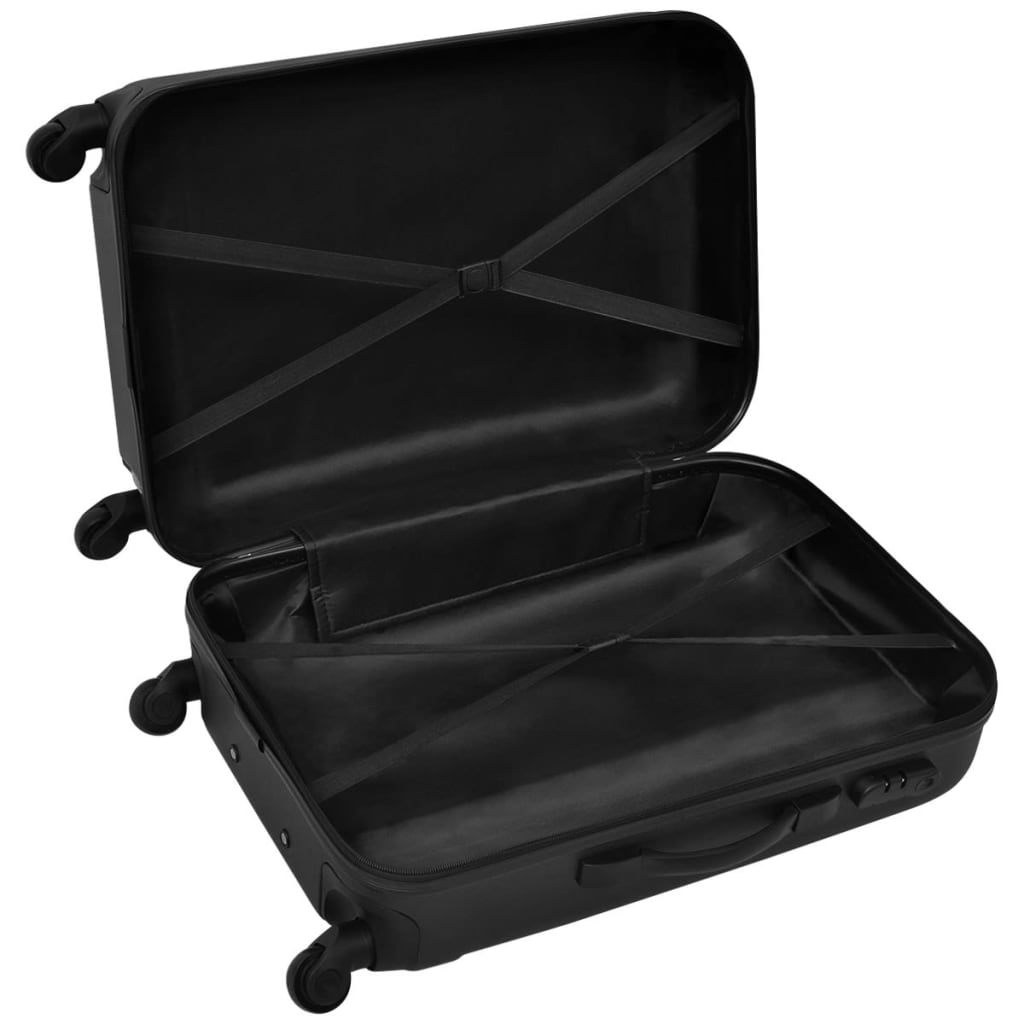 3-Piece Hardshell Suitcase Set with 4 Spinner Wheels, detail view 2