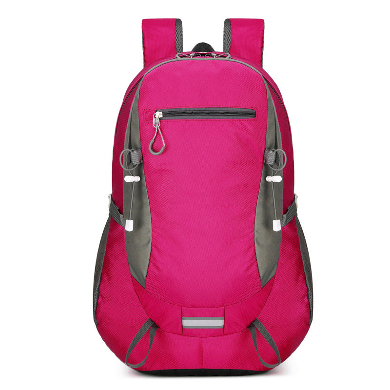 The Nylon Trail Backpack in Rose Red
